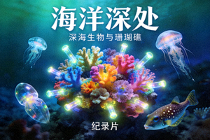 纪录片《海洋深处》海报 - 深海生物与珊瑚礁